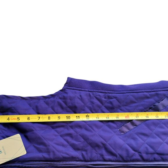 Bienzoe Vest Womens Size Small Slim Purple Zip Quilted Light Weight Stretch NWT - Picture 6 of 9